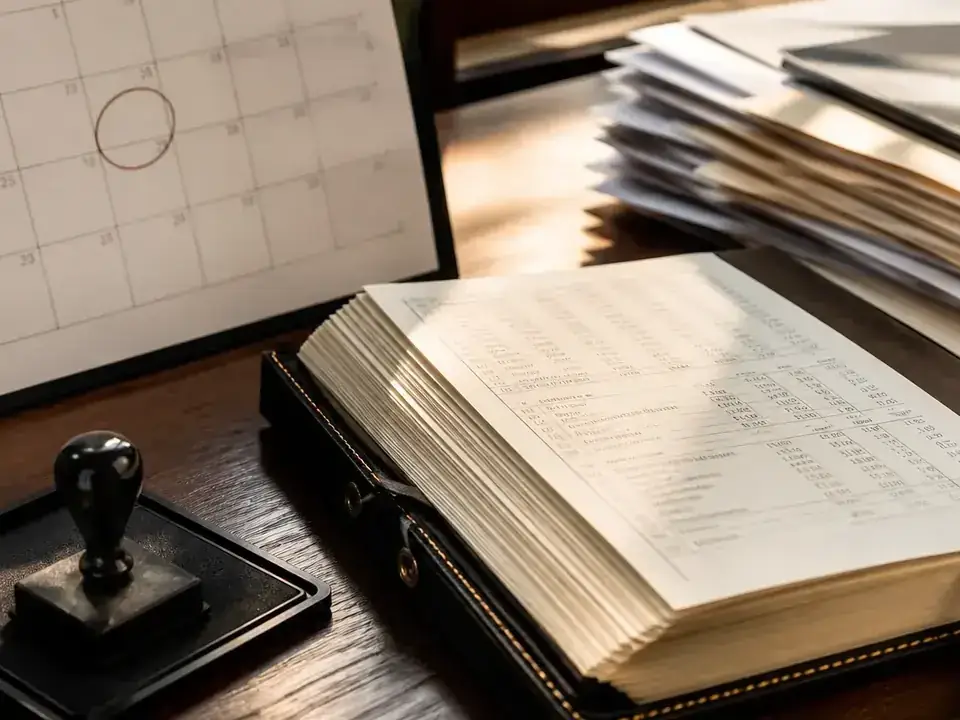 Calendar cu 2 iunie 2026 marcat lângă bilanț contabil, termen depunere situații financiare ANAF